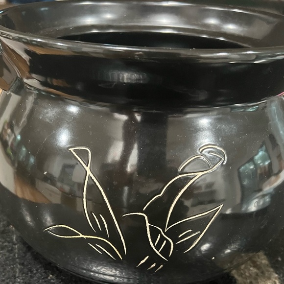 Clay Pot Cooking Ceramic Casserole black Terracotta Casserole Pot 7.2L - Picture 3 of 6